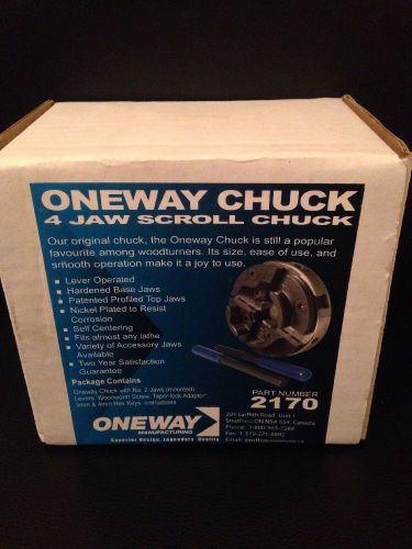 1 Of NEW Oneway 4 Jaw Scroll Chuck Part Number 2170 Manufacturing