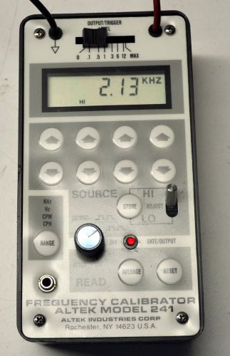 Altek Frequency Calibrator 241 - Sources - Reads - Averages