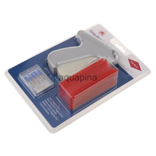 Standard Clothes Price Label Tagging Gun+6 Tagging Needle+800 Barb Red