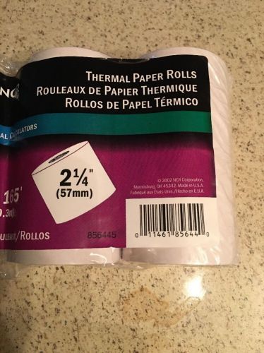 4 pack ncr thermal paper rolls 2-1/4&#034; x 165&#039; (856704)-ships same day for sale