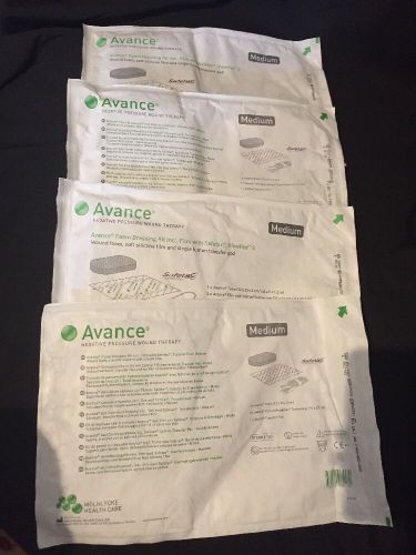Lot of 4 New AVANCE Negative Pressure Wound Therapy Kit - Medium