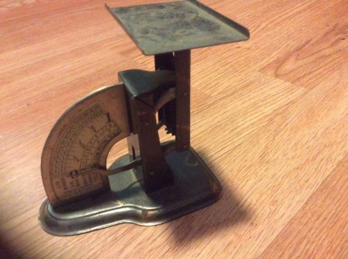 Vintage Gem Postal Scale Measures up to 1 Lb.  Early 1900&#039;s, 2 Cent Stamp Rate