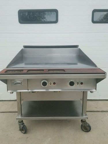 36&#034; Keating Miraclean Natural Gas Chrome Top Griddle 36&#034; Deep MUST SEE!