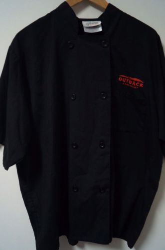 Men&#039;s Happy Chef Outback Steakhouse S/S Chef Jacket Uniform Style 505 Size XL