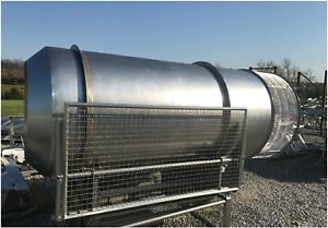 Used 2012 Quality Fabrication Stainless Steal Seasoning Drum 10&#039; Long x 4&#039; Wide