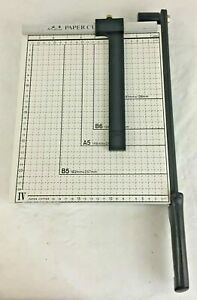 Vintage Weilian Guillotine Style Metal Multi Size Locking Manual Paper Cutter IV