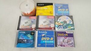Lot of Sealed Blank DVD-R &amp; DVD-RW Discs DR