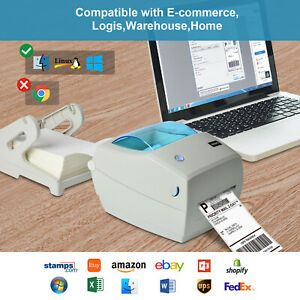 4x6 High Speed Thermal Shipping Labels Barcode Printer USB Amazon eBay