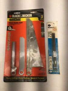 Lot of 2 Black &amp; Decker NaviGator Blade Combo Pack and Rockwell Scroll Saw Blade