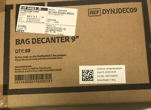 Medline Bag Decanter 9” Qty 50 ref DYNJDEC09 expire 2022