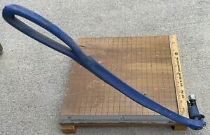 Montgomery Wards No. 10 solid wood 10&#034; Guillotine Paper Trimmer Cutter SHARP