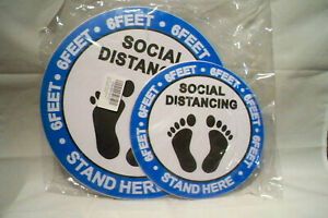 Social Distance floor decals (stickers)  [20 count]