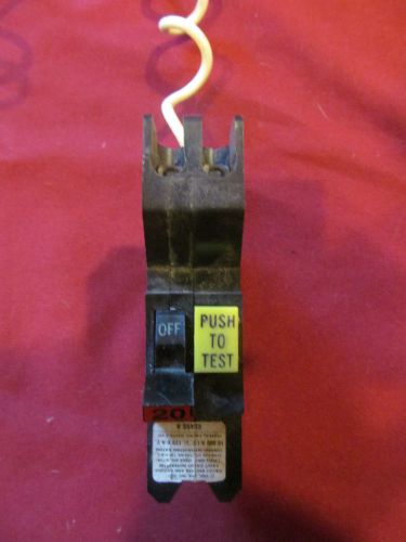 20 AMP Federal Pacific GFIC Breaker - 1 pole-120volt full size Stab Lok
