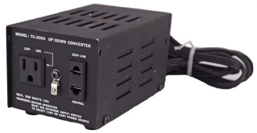 Tc-200a 200w heavy duty step up/down voltage converter transformer 110/220v for sale