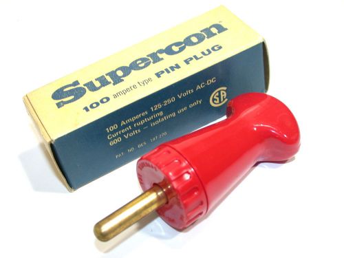 UP TO 2 NEW 100A SUPERCON RED SOCKET PIN PLUGS PP100GR