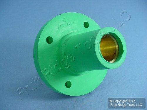 Leviton green 17 series ect cam plug panel receptacle threaded stud 690a 17r22-g for sale