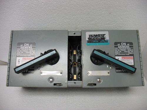 Siemens V7E3233 100 Amp, 3 Pole, 240V , Vacu-Break Panel Board Switch Double