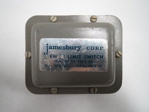NELES JAMESBURY EW4 LIMIT SWITCH 125-250V-AC 30-125V-DC 10A CONTROL B201721