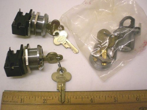 3 arrow-hart key switches, spdt, spno &amp; toggle switch adaptor for sale