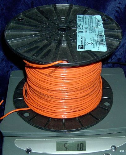 About 400&#039; 16 gauge stranded orange wire 400 feet 16awg 16 awg