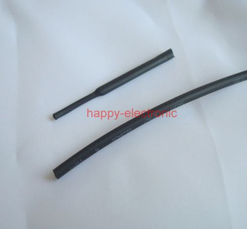 2.5mm dia. black heat shrinkable tube shrink tubing 5m (16.4ft) for sale