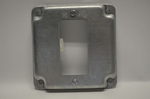 Steel City RS 16 CC  4-Inch Galvanized Square Outlet Box Cover 1 Gr Fault Rcpt