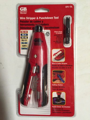 Gardner bender wire stripper and punchdown tool spd-10l ***blowout!!!retail $24 for sale