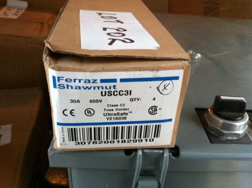Ferraz shawmut uscc31 ultrasafe fuse holder 600v 30a, new for sale