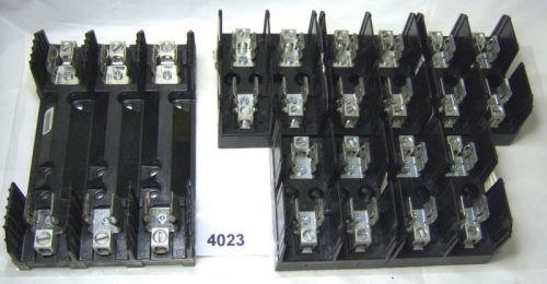 (4023) Lot of 6 Bussmann Fuse Blocks H60060-3CR J60030-2CR