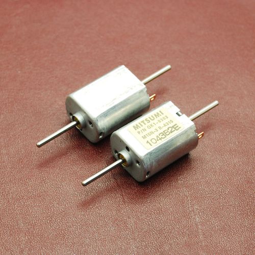 2pcs mitsumi micro 12v dc 13500rpm 030 motor iron carbon brush motor two axle for sale