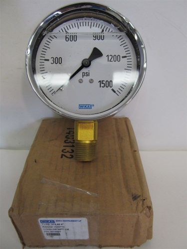 Wikai instrument 9314237, type 213.40, 4&#034;, 1500 psi pressure gauge for sale