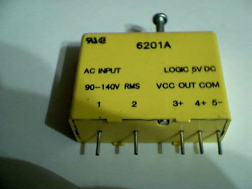 2  Crydom 6201A solid state relay   control 90-140 VAC   logic level output