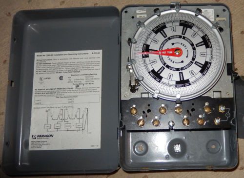 Paragon 7008-00 7-day timer 120v 40a amf heavy duty mechanical time control @@@@ for sale