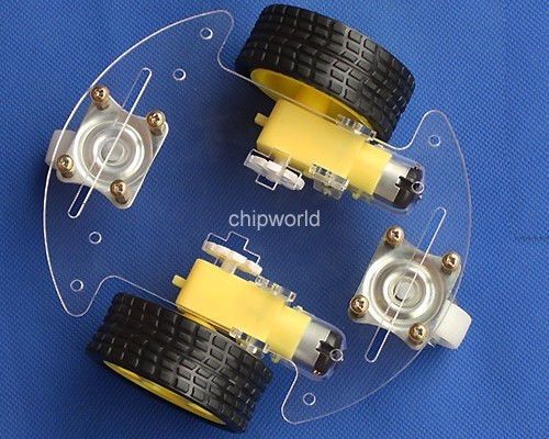2WD V8 Smart Car Chassis Detection Rate Tracking Remote Control Avoidance Robots