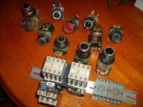 Lot of switches and contactors