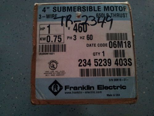 Franklin electric 1 hp submersible pump motor water pump for sale