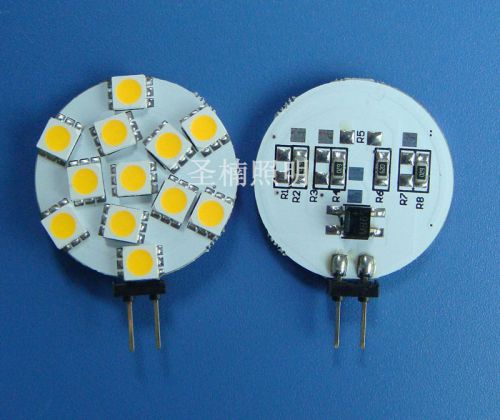 SN 10pcs 2W G4 12-5050 SMD LED Bulb Super Bright Light Warm White DC 12V