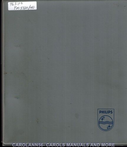Philips Service Manual PM 5720/40 MODULAR PULSE SYSTEM
