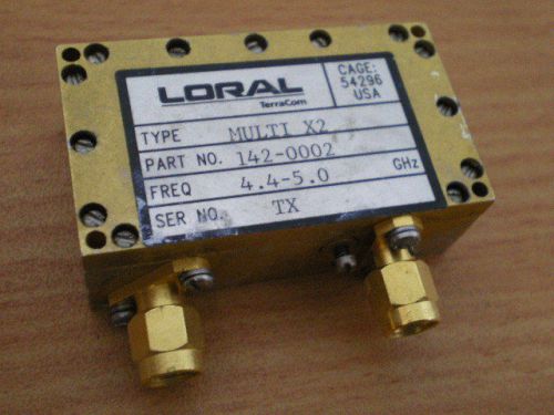 RF Microwave Loral Terra Com RF Frequency Module x2 Multiplier 4.4- 5.0 GHz SMA