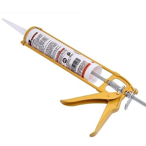Heat resistant glass silicone sealant + yellow metal dispenser k1337 for sale