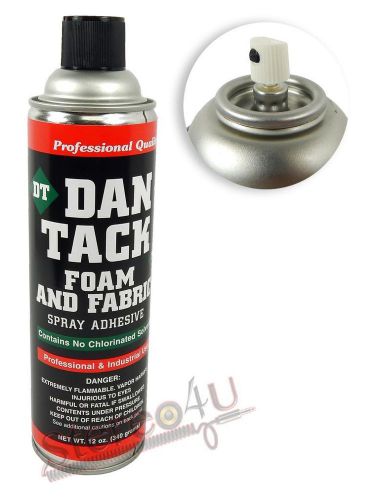 Dan Tack 12oz Can Professional Spray Adhesive For Foam and Fabric Or Glue