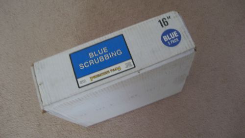 16&#034; BLUE SCRUBBING FLOOR PADS  Case of 5