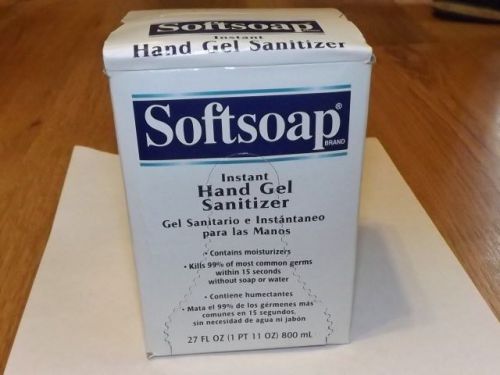 Case of 12 SOFTSOAP CLEAR LIQUID INSTANT HAND GEL SANITIZERs REFILLS-27 FL OZ