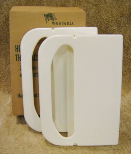 New! hg 1-2 / half-fold toilet seat cover dispensers + mounting tape / 2-pack for sale