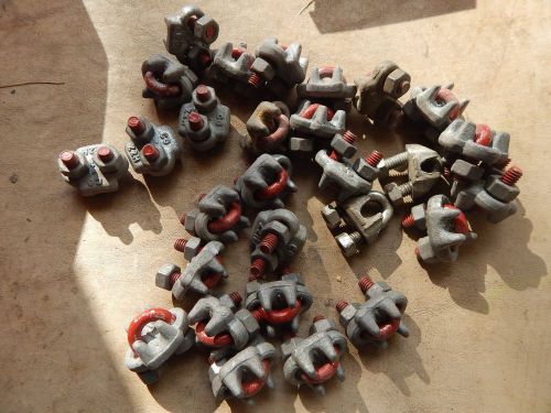 &#034;crosby&#034; 1/4&#034; wire rope clips lot of 28 pcs for sale
