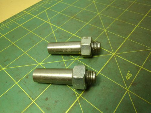 2 threaded tapered dowel pin #8 large end dia 0.490 1 1/4&#034; tapered length #52158 for sale