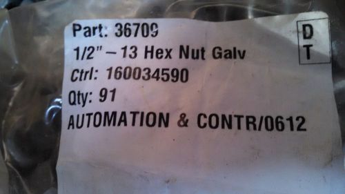 1/2in Galvanized Nut, 36709