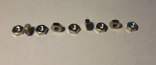 300 each 1/4&#034;-20 STAINLESS STEEL HEX NUTS NEW