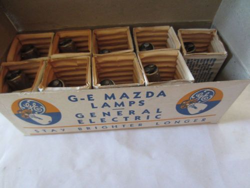 Box of 9 Vintage GE General Electric Mazda 21 &amp; 21C 28V Lamps Light Bulbs DC