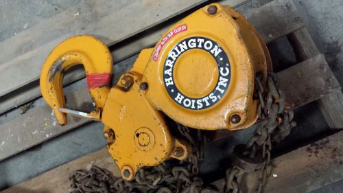 Harrington cb hand chain hoist cb100, 10 ton, net weight 186lbs. #2533 for sale